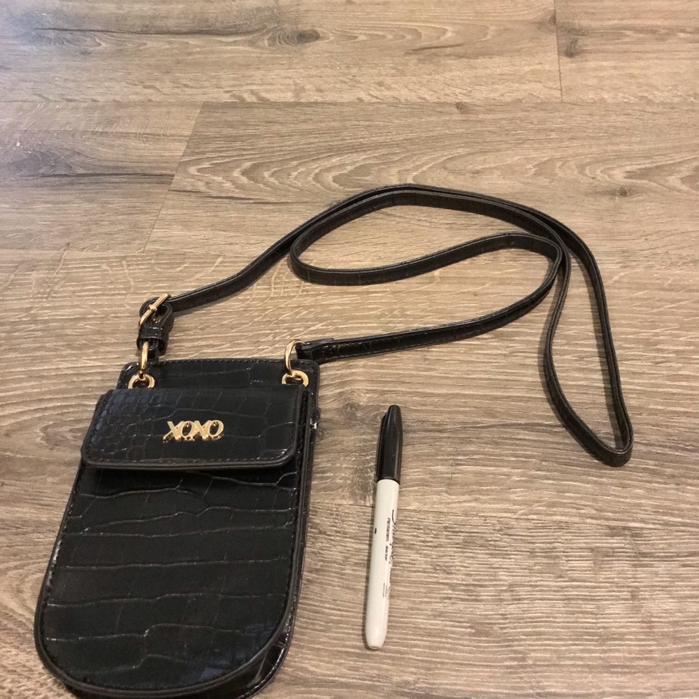 XOXO black crossbody purse
